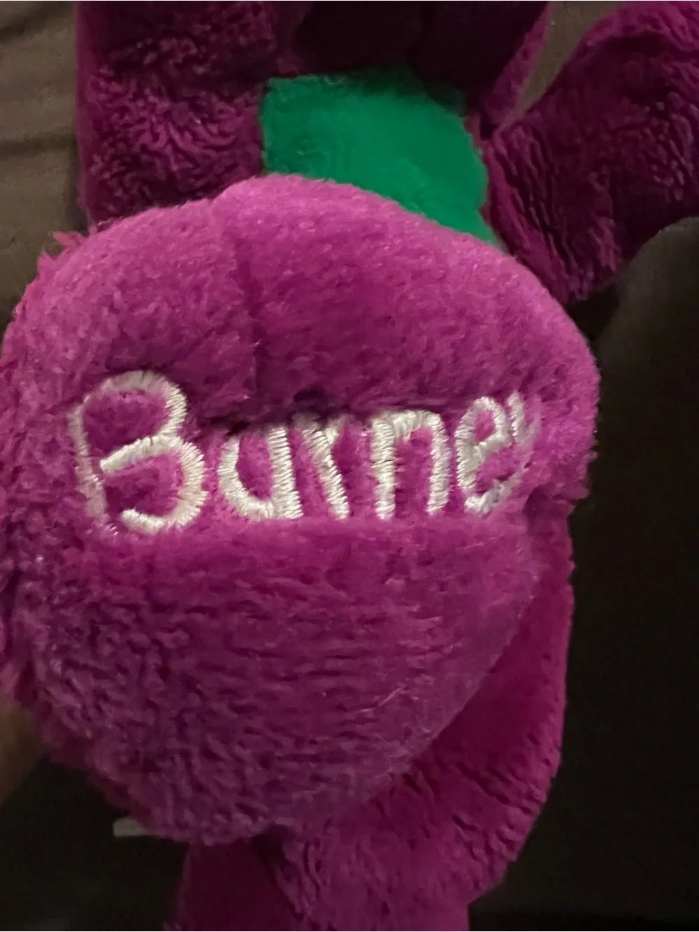 Vintage Barney 12” Plush Backyard Gang Dinosaur Closed Mouth